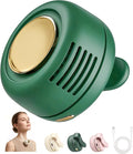 Portable Silent Mini Bladeless Fan Clip On, 3 Speeds & Queit, Hands Free Shirt and Waist Clips Whirlwind Fans, USB Rechargeable Handheld Neck Fans, Suitable for Outdoor & Travel & Office (green) by SBMKK