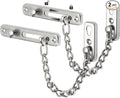 Alise Chain Door Guard Lock，Door Chain Locks with Safety Spring Anti-Theft Press Latch,Chain Locks for Inside Door and Extra Front Door Lock, Brushed Nickel(2 Pack) | Stainless Steel,Door Chain Lock Guard with Spring Anti-Theft Press Button,Door Lock L... by Alise