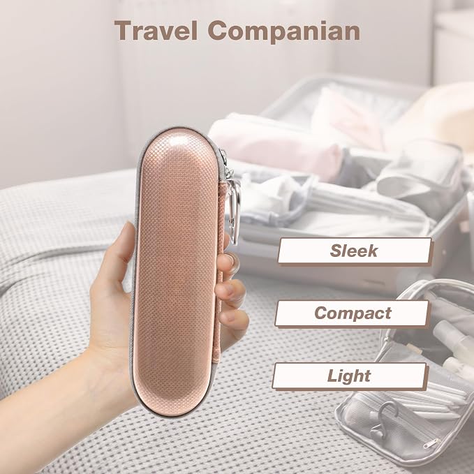 Nincha Hard Shell Durable EVA Electric Toothbrush Case - Waterproof PU Surface Layer with Shockproof EVA Material and Moisture Resistant Tin Foil Inner Lining- Bigger Size Fits All Powered Toothbrush - Image 6