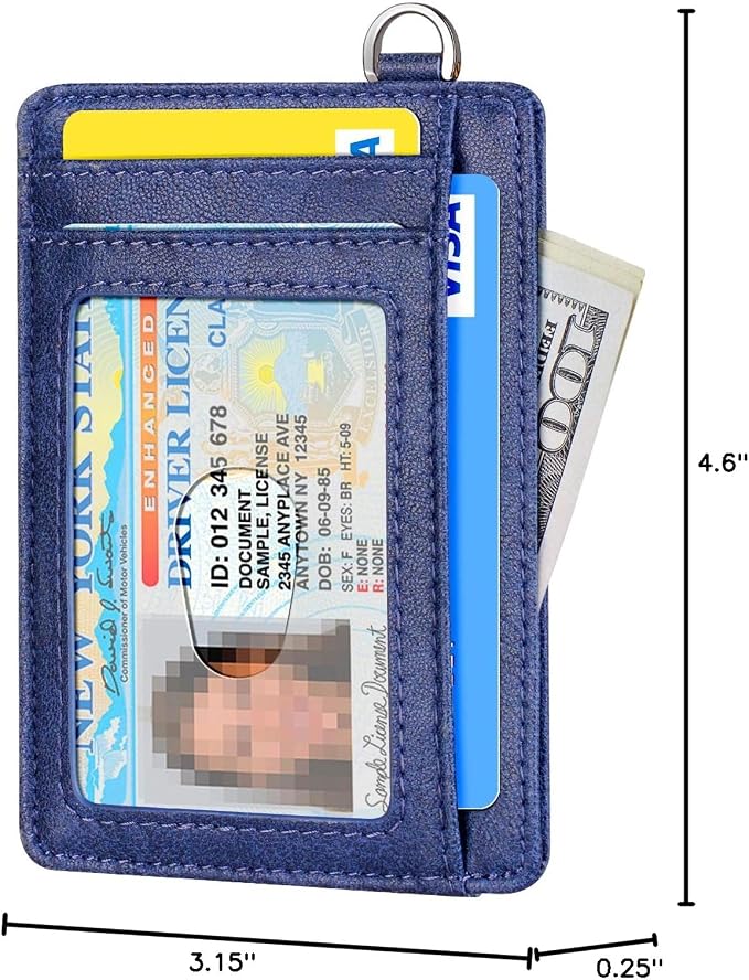 FurArt Slim Minimalist Wallet RFID Credit Card Holder for Men | slim minimalist compact rfid id window thin - Image 8