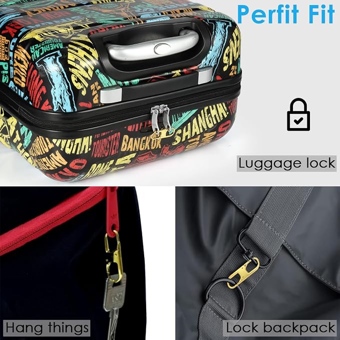 Anti Theft Zipper Lock- Backpack Zipper Lock Keep The Zipper Closed, Quick Disconnect Clip - Key Holder Add-on Accessory 6 PCS 2Sizes (Gold) - Image 2