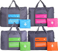 Travel Bag 4PCS Spirit Airlines Personal Item Bag 18x14x8 Foldable Travel Duffel Bag Tote Carry on Luggage Duffle Overnight for Women and Men by INVODA