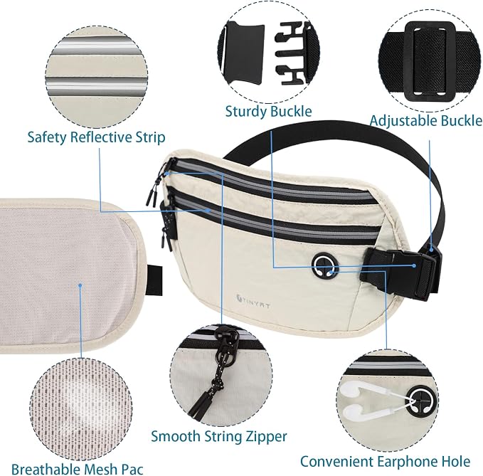 Slim Running Belt for Women Men Runners Fanny Packs With Phone Holder Hidden Pockets Exercise Waist Bag for Marathon Workout - Image 6