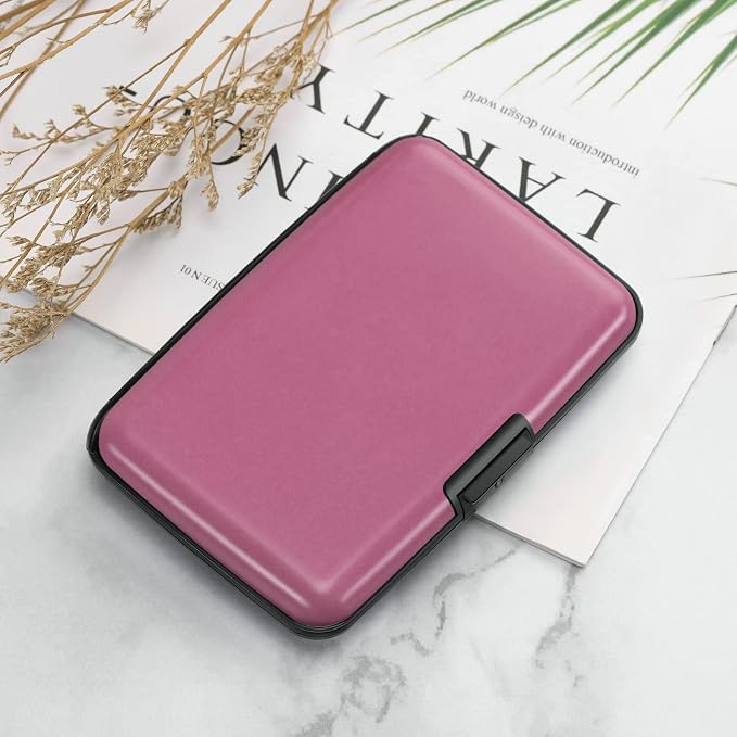 RFID Blocking Credit Card Protector Case Holder Wallet for Men Women | RFID Blocking Credit Card Protector Aluminum ID Case Hard Shell Business Card Holders Metal Wallet for Men or Women - Image 7