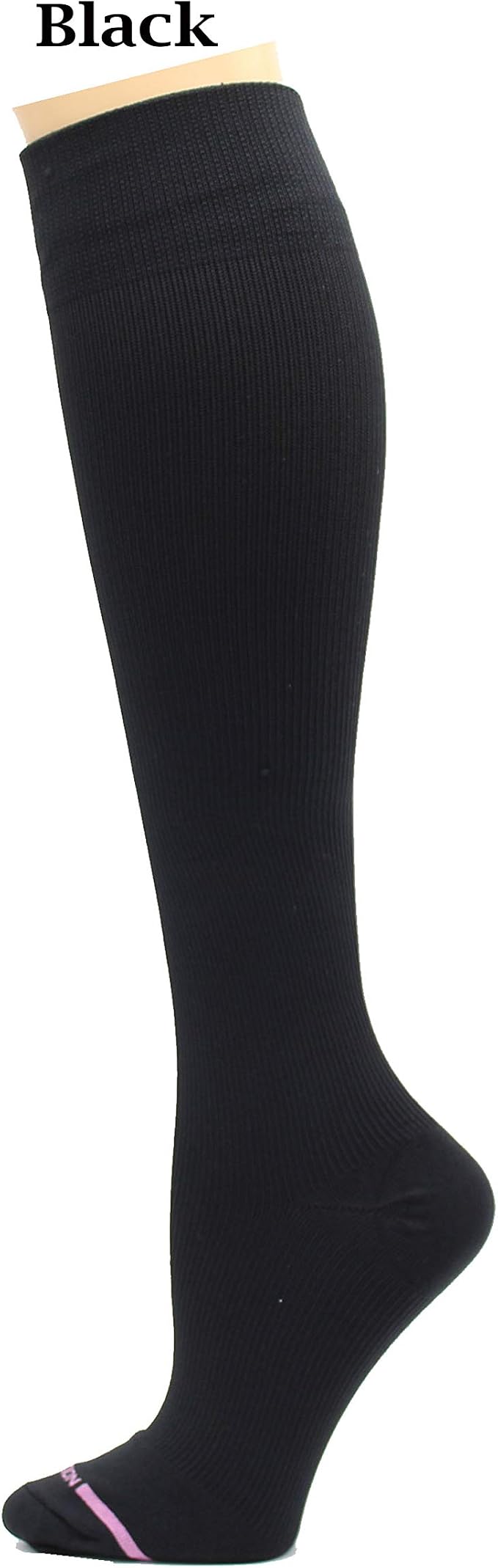 Dr. Motion 4 Pairs Therapeutic Graduated Compression Women's Knee-hi Socks - Image 2