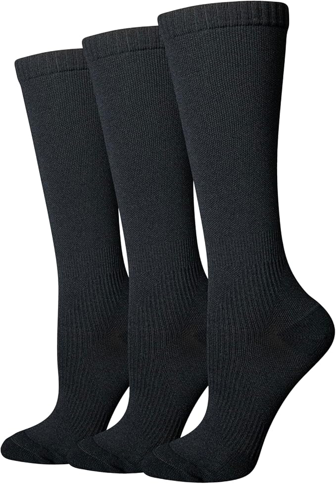 Amazon Essentials Women's Knee High Graduated Non-Medical Compression Socks with Arch Support, Daily Wear by AmazonEssentials