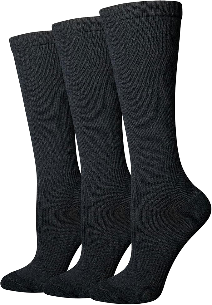 Amazon Essentials Women's Knee High Graduated Non-Medical Compression Socks with Arch Support, Daily Wear by AmazonEssentials