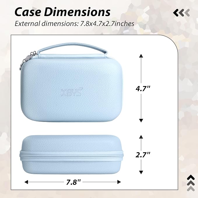 Portable Charger Case, Tech Pouch Travel Organizer, XL, Blue | Hard Shell Electronic Storage for MacBook Power Adapter, Magic Mouse, Charging Cords, Power Bank Laptop Accessories - Image 2