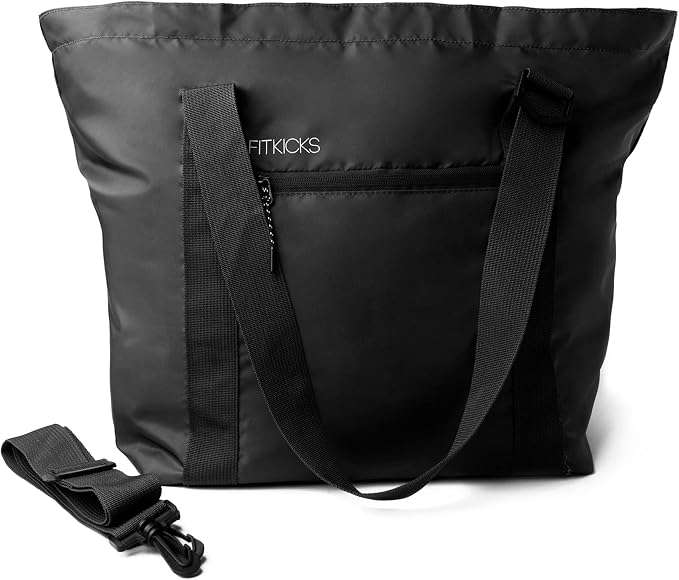 FITKICKS Hideaway Packable Duffle, Large Duffle Bag for Travel, Black by FITKICKS%C2%AE
