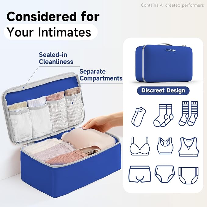 9 Set Packing Cubes for Travel, Gifts for Women Mom,Anti-Tearing Suitcase Organizer,OlarHike Vacation Essentials & Accessories for Cruise Ship - Image 5