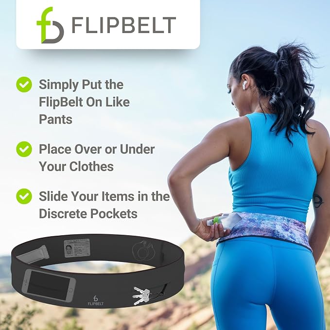 FlipBelt Classic Running Belt, Phone Holder for Running, Money Belt Pouch - Image 5