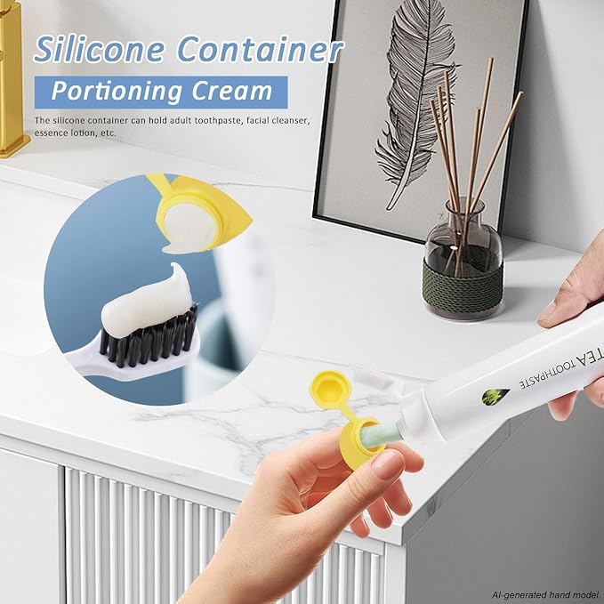 Banana-Shaped Travel Toothbrush Case, 2-in-1 Toothbrush Protector Cover with Built-in Toothpaste Dispenser & Hanging Rope, Fits Most Electric/Manual Brush Heads for Vacation, Camping - Image 5
