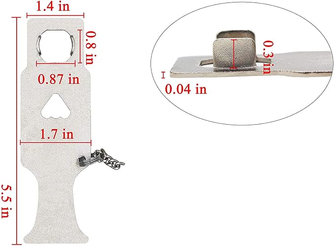 Portable Door Lock,Additional Safety and Privacy in Travel,Home and School | Home Security Door Lock,Travel Hotel Lock,for Woman Safty Traveling and Hotel,Compatible with Most Open Inward Doors - Image 3