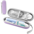 Toothbrush Travel Case for Oral B/Oral-B Pro 1000 1500 5000 7000 & Philips Sonicare 4100 1100 5300 5100 6100/iO Electric Toothbrush, Hard Protective Storage Bag (Light purple) by TYSORETY