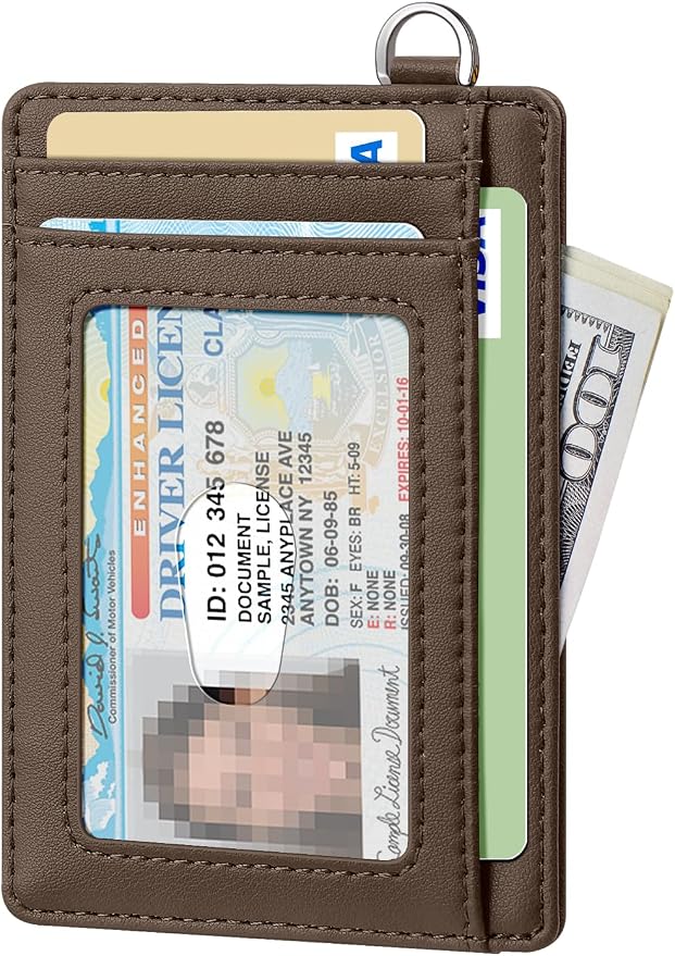 FurArt Slim Minimalist Wallet RFID Credit Card Holder for Men | slim minimalist compact rfid id window thin - Image 2
