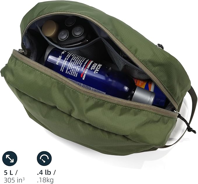 Travel Toiletry Bag 5L, Compact Travel Organizer with Waterproof TPU Wet/Dry Compartment - Image 2