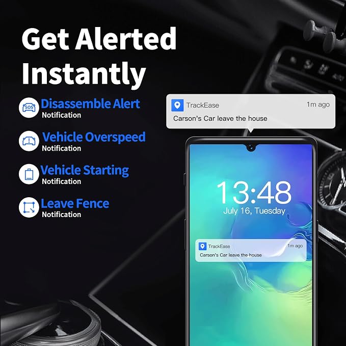 Wired GPS Tracker for Vehicles, No Monthly Fee, No Subscription with Real-Time Tracking, 4G SIM and Data Included, Trip History, GeoFence, Driving Alerts, IP67 Waterproof, Global Coverage - Image 6