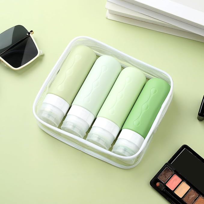 Gemice Travel Bottles for Toiletries, Tsa Approved, Travel Size Containers, BPA Free Leak Proof Tubs Refillable Liquid Accessories for Cometic Shampoo and Lotion Soap - Image 2