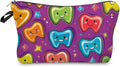 Livel lhood Colorful Cartoon Teeth Small Makeup Zipper Bag | Cartoon Teeth Printed Cosmetic Organizer Pouch, Cartoon Teeth Gift for Women Friends by Livel+lhood