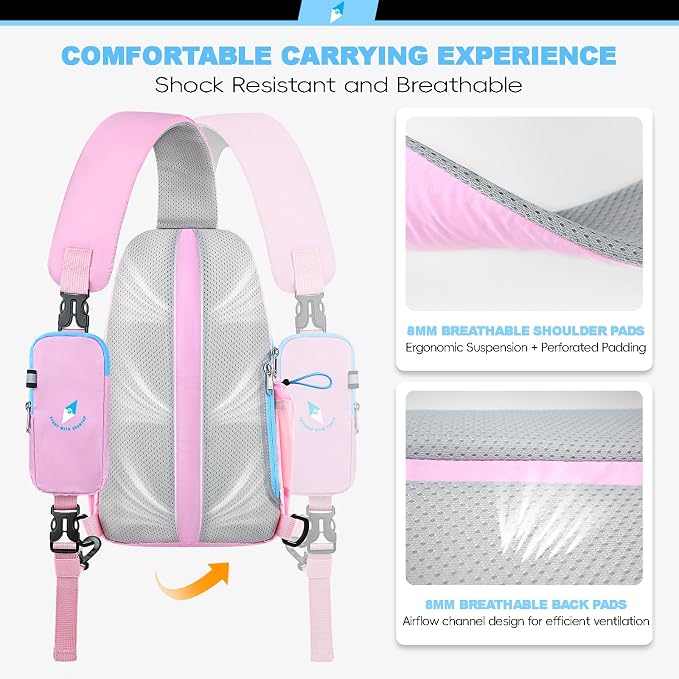 Seektop RFID Anti-Theft Crossbody Bag Sling Backpack for Women & Men, Casual Chest Daypack for Daily Travel - Image 4