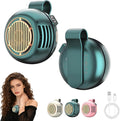 Portable Mini Bladeless Fan Clip on, 5 Speeds Clip on Fan for Shirt & Waist | USB Rechargeable 360° Rotatable Silent Small Fans, 2026 New Whirlwind Fans for Outdoor/Travel/Office (Green) by Unknown