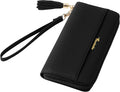 Travelambo Wristlet Wallet Women RFID Bifold Large Capacity Clutch Purse | Tassel, Zipper Coin Pocket, Card Holder Wallet, Gifts for Women by Travelambo