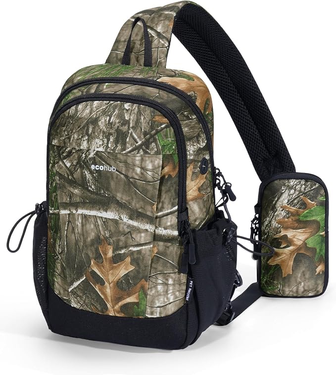 ECOHUB Anti-Theft Crossbody Bag Men Women RFID Blocking Lightweight Sling Backpack Water Resistant for Travel Hiking Outdoor by ECOHUB