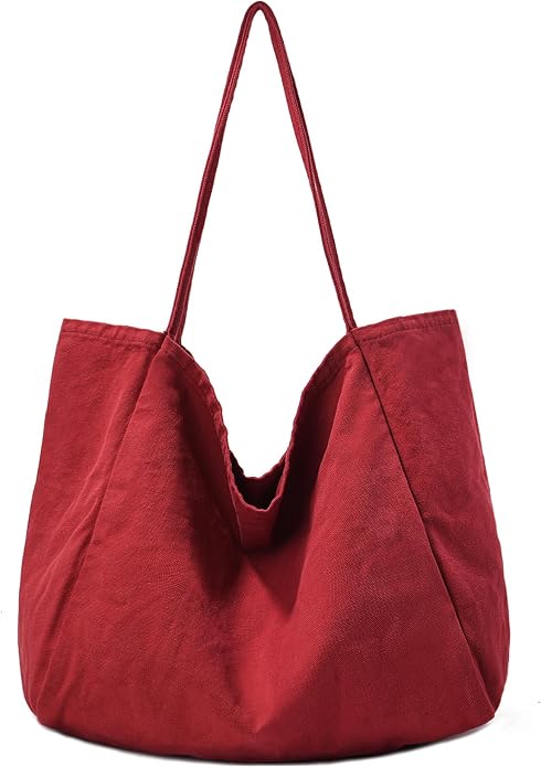 Canvas Tote Bag for Women Large Hobo Shoulder Bag for Work Travel Casual Message Bag Tote Purse handbags by YAVCOOL