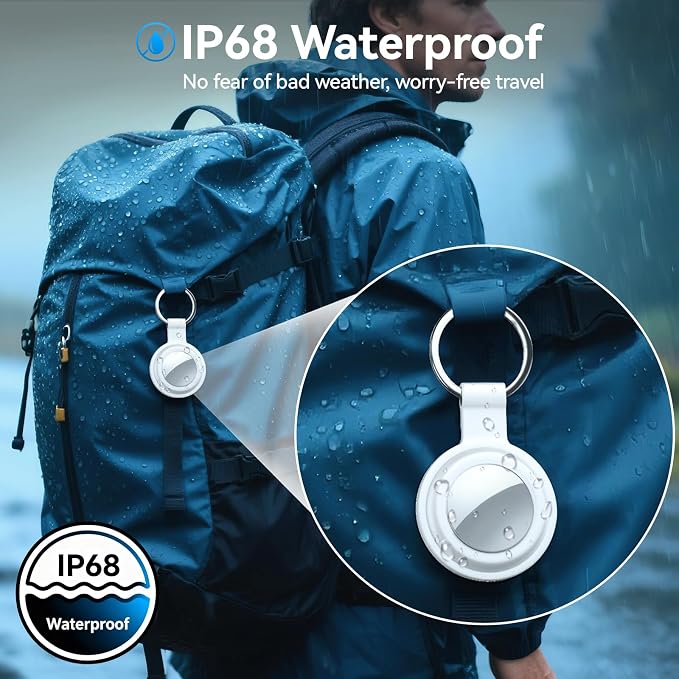 Air Tracker Tags-4 Pack, Item Finders Works with Apple Find My(iOS Only), Air Tracker Tags with 4 Case, Bluetooth Tracker Keys Finder and Item Locator & GPS Trackers for Kids/Pets/Dog/Luggage/Wallet - Image 5
