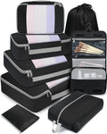 BAGAIL 6 Set/8 Set/10 Set Packing Cubes Various Sizes Packing Organizer for Travel Accessories Luggage Carry On Suitcase by BAGAIL