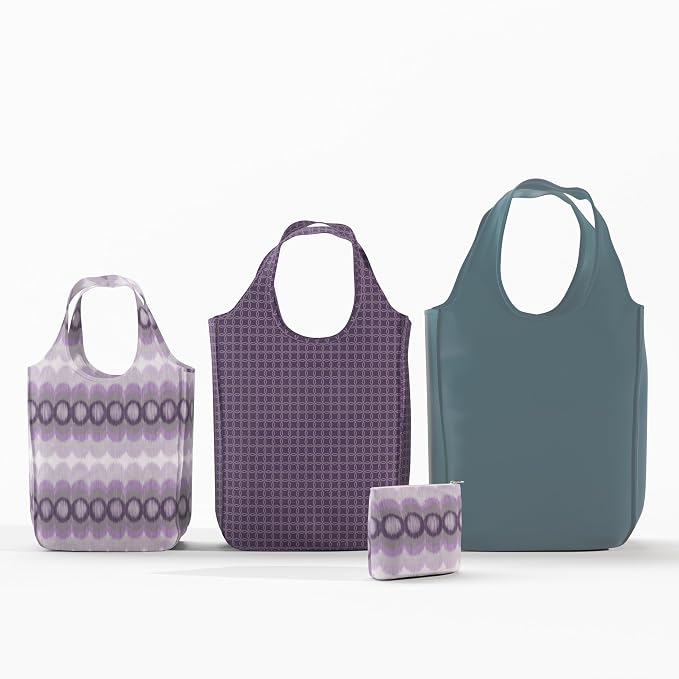 Pure Sage Reusable Grocery Bag - Stylish Shopping Bags for Groceries - Foldable Tote Bag by PureSage
