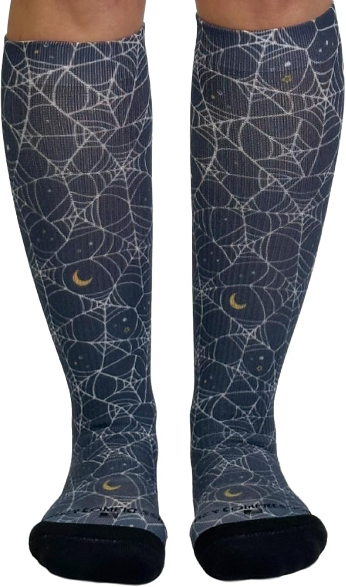Crazy Compression Socks, Comfortable Support Socks for Recovery, Travel, Hiking, and Long-Hour Comfort w/Fun Designs by CrazyCompression