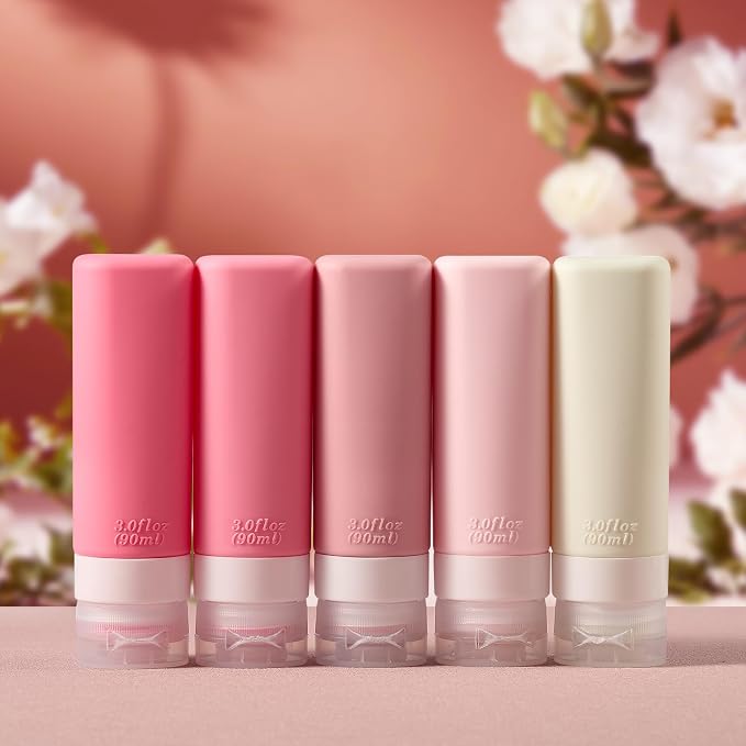INSFIT Travel Bottles for Toiletries, TSA Approved 3oz Travel Size Toiletries, BPA Free Leak Proof Squeezable Silicone Tubes Travel Essentials for Shampoo Conditioner Lotion Soap - Image 7