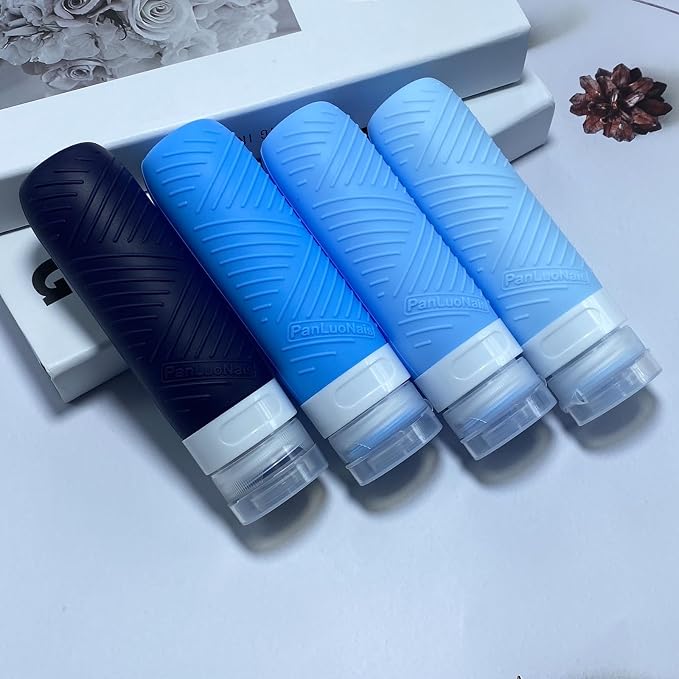 Travel Bottles for Toiletries, Silicone TSA Approved Bottles, Leakproof Shampoo & Toiletry Containers for Airplane, Vacation & Business Trips - Image 5