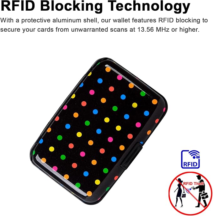Credit Card Holder Small RFID Blocking Wallet Business Metal Slim Mini Aluminum Hard Case for Women Men - Image 3