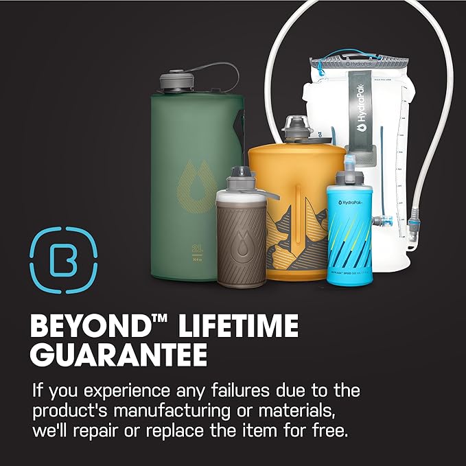 HydraPak Stow Collapsible Water Bottle – 350ml, 500ml, 1L – Ultralight, Leak-Proof, BPA-Free, Filter Compatible Travel & Hiking Flask - Image 6