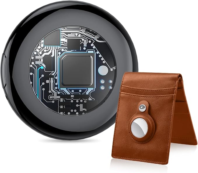 Air Tracker Tag-1 Pack (iOS Only), Smart Key Finder for Bag, Luggage | [MFi Certified] Wireless Bluetooth Tracker Tag for Apple Find My, Replaceable Battery, 100dB Sound, IP67 Waterproof by Tukio