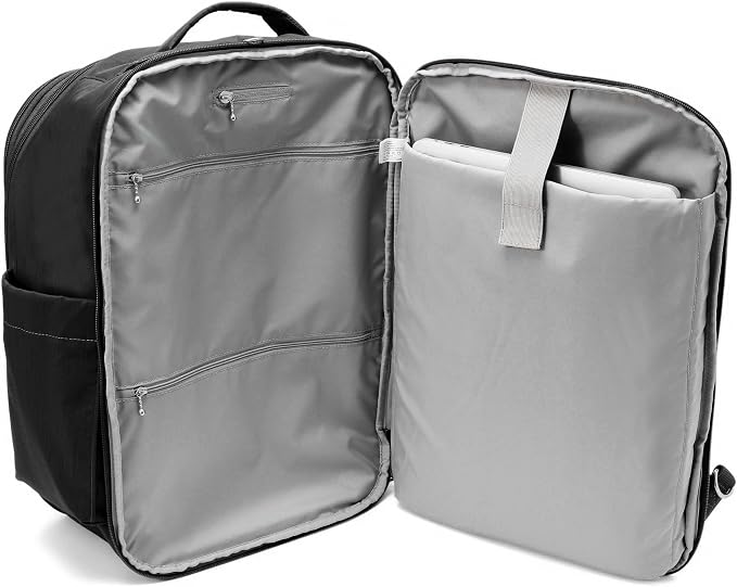 Securtex® Classic Anti-Theft Convertible Travel Backpack - 11x17” Carry-On, Fits 16” Laptop, Locking Zippers, Expandable - Image 6