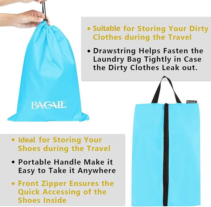 BAGAIL 8 Set/9 Set Packing Cubes Luggage Packing Organizer for Travel, Suitcase Packing Bags for Travel Accessories - Image 4