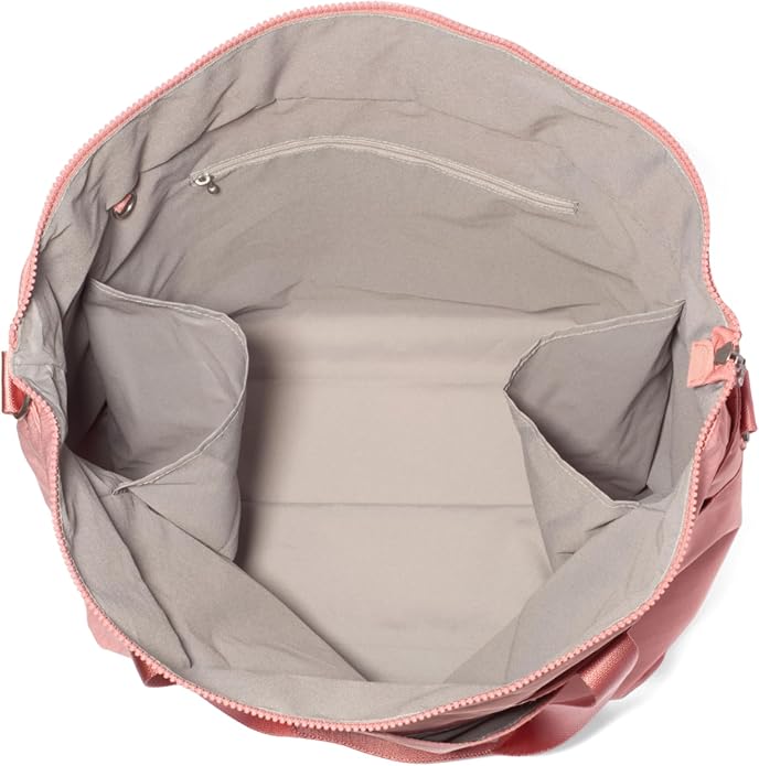 Baggallini Carryall Tote - Lightweight Nylon Zipper Top Weekender Travel Beach Bag w/Luggage Sleeve - Image 11