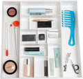 Dial Industries Expandable Vanity Drawer Makeup Organizer Desk Storage Tray | Adjusts to fit narrow or wide drawers, Keeps brushes, jewelry and cosmetics separated, Great for bathrooms or bedrooms by DialIndustries