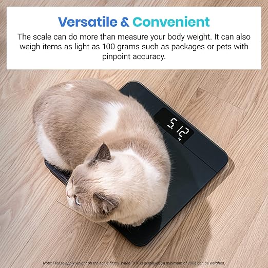 Etekcity Digital Bathroom Scale for Body Weight, Most Accurate to 0.05lb | 400 lbs Capacity, Bright LED Display with Large Clear Numbers, Upgraded Safe Quality for Elderly Home Use - Image 6