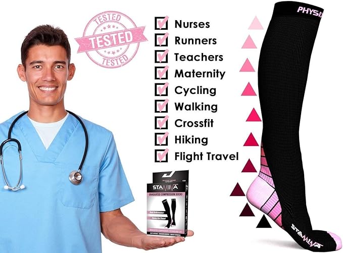 Physix Gear Compression Socks 20-30 mmHg - Men & Women - Running, Nurses, Shin Splints, Flight, Travel - Image 5