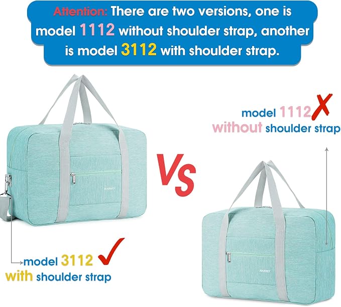 For Spirit Airlines Personal Item Bag Foldable Travel Duffel Bag Tote Carry on Luggage Duffle Overnight for Women and Men - Image 7