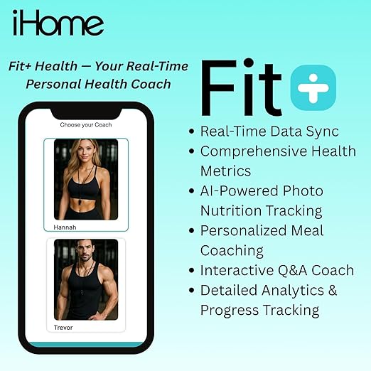 iHome Digital Scale, Bathroom Scale, Batteries Included, Scale Body Weight, Weight Scale, Bathroom Scales for Weight, Digital Scales for Body Weight (Black) - Image 2