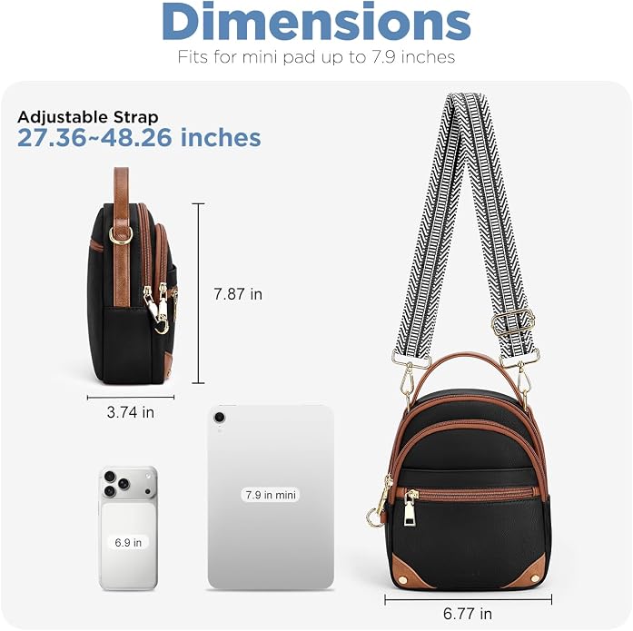 Anti Theft Crossbody Bags for Women RFID Mini Backpack - Image 8