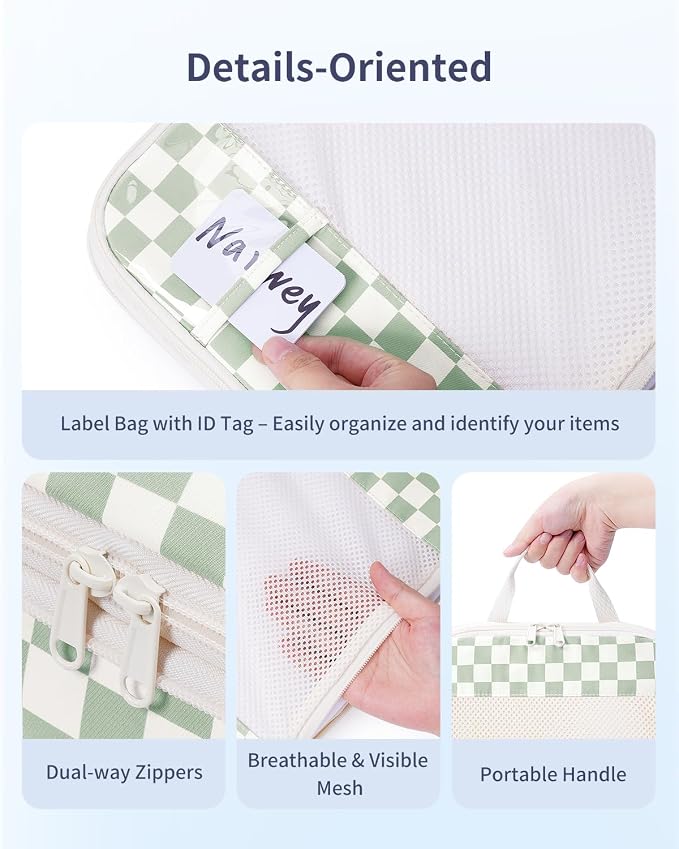 Narwey 6 Set Compression Packing Cubes for Travel Women Men, Travel Cubes for Carry On Suitcase, Durable Compression Luggage Organizer Bags - Image 2