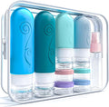 vodvob 16 Pack Travel Bottles Set for Toiletries, TSA Approved Travel Containers Leak Proof Silicone Squeezable Travel Accessories 2oz 3oz for Shampoo Conditioner Lotion Body Wash (BPA Free) (blue) by Unknown