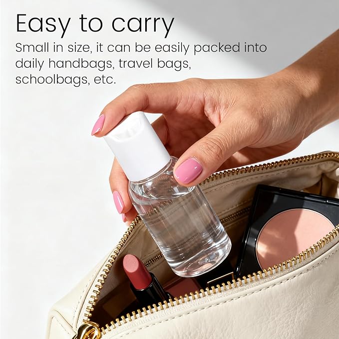 TRENDBOX 30ml / 1oz Transparent Plastic Bottle with Secure Flip Cap, Leak-Proof Travel Container for Shampoo, Lotion, Liquid Soap Refill — DIY Travel Kit (6-Pack) - Image 6