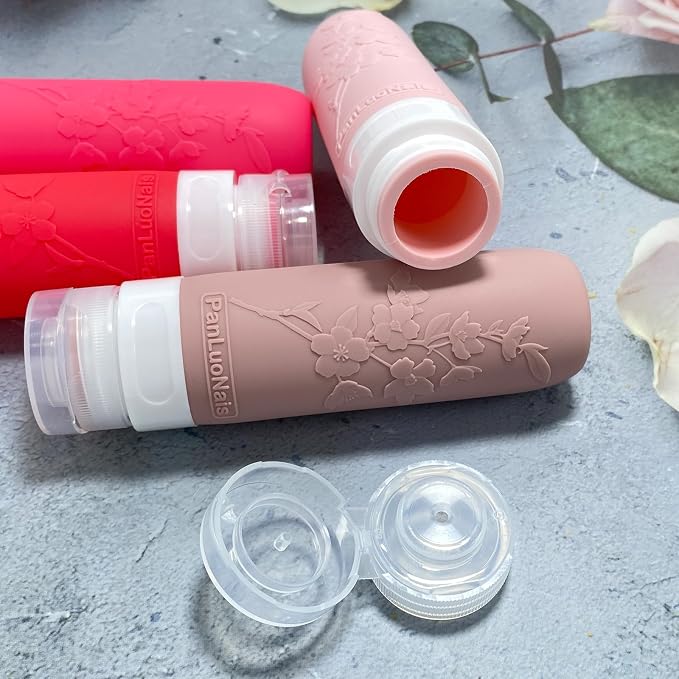 Silicone Travel Bottles for Toiletries, TSA Approved Leak-Proof Toiletry Containers for Airplane & Vacation - Image 4